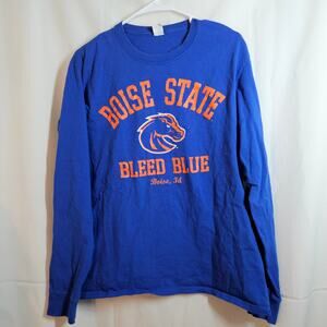 Boise State Broncos Long-sleeve T-shirt Size Med